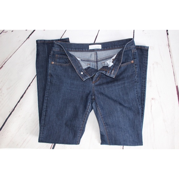 Ann Taylor Loft Jeans Size 4 Dark Blue - Picture 2 of 3